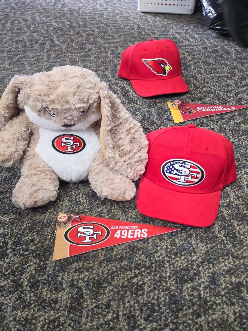 San Francisco 49ers Plush Bunny Stuffed Animal